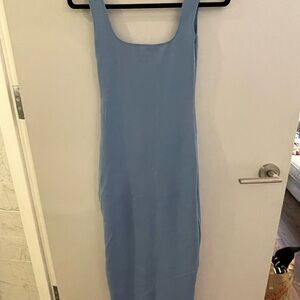 Zara blue knit midi dress. New with tags!